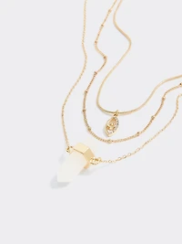 Mystical Short Necklace with Stones