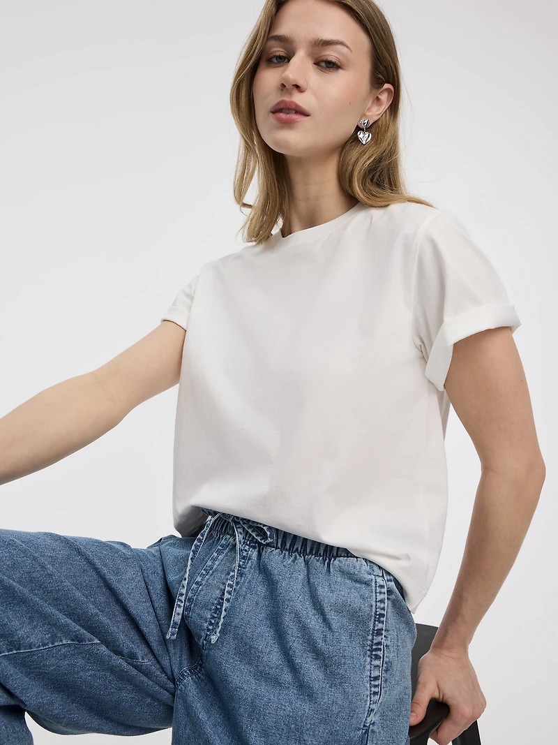 Crew-Neck Boxy T-Shirt