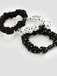 Dotted Scrunchies - Set of 3
