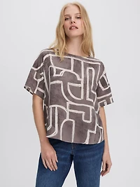 Blouse t-shirt à col rond
