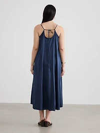Sleeveless Square-Neck Maxi Dress