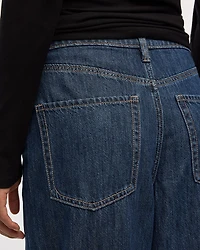 Jean à jambe large et taille haute