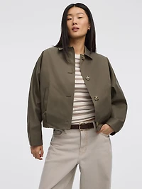 Veste courte à ourlet ballon