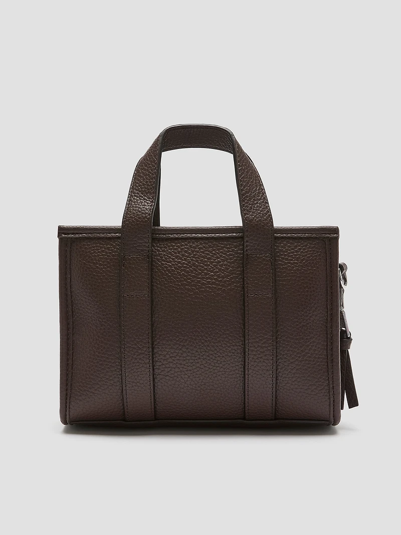Mini sac fourre-tout en faux cuir