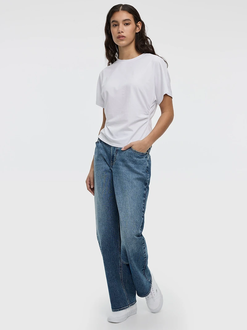 Jean ample à taille mi-haute - Coupe Courbes