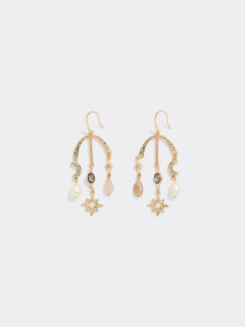 Boucles d'oreilles mystiques avec perles d'eau douce