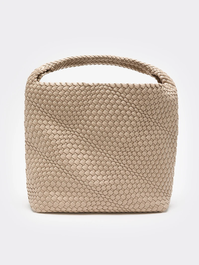 Sac fourre-tout en faux cuir tressé