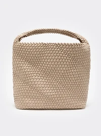 Sac fourre-tout en faux cuir tressé