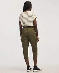 Poplin Capri Pants