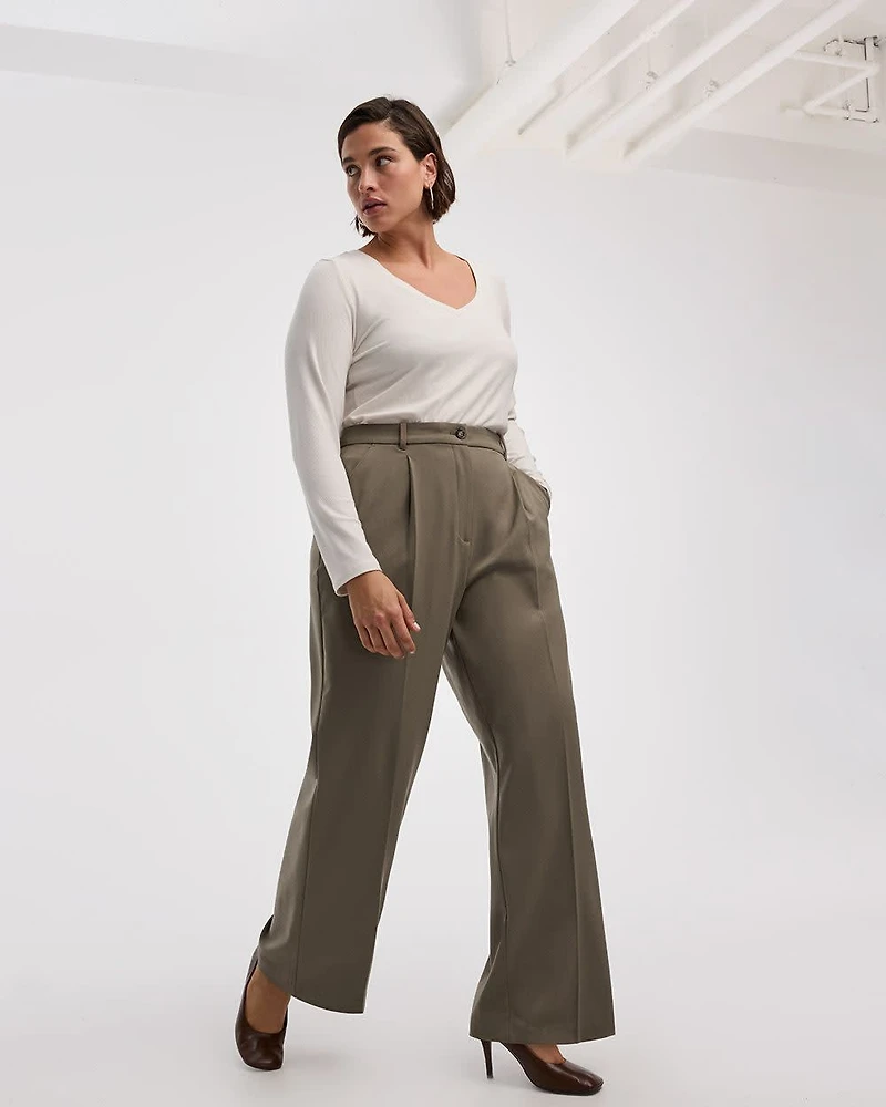 Wide-Leg High-Rise Pant - The Timeless Curvy Fit