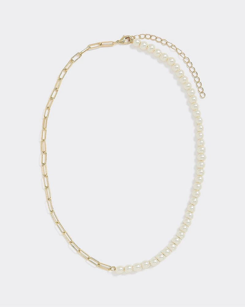 Paperclip Chain with Pearls