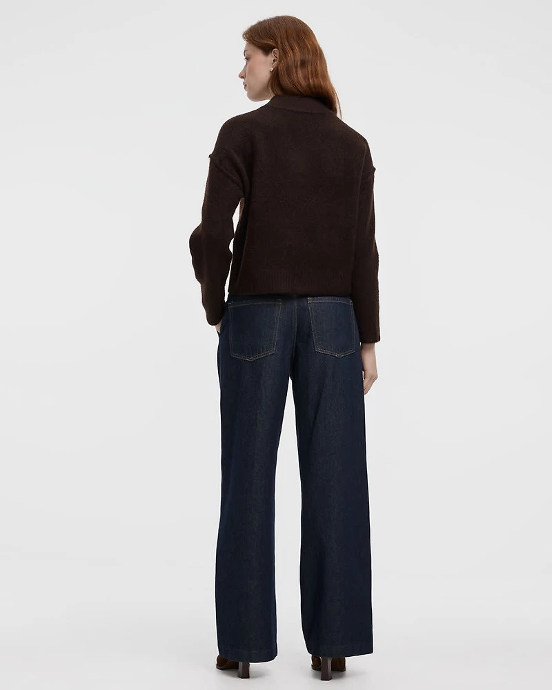 Pull à manches longues et col V