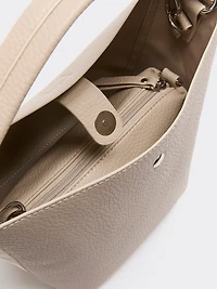 Faux Leather Bucket Bag
