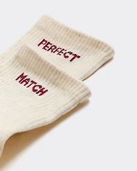 Bas chevilles côtelés