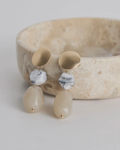 Resin Pendant Earrings