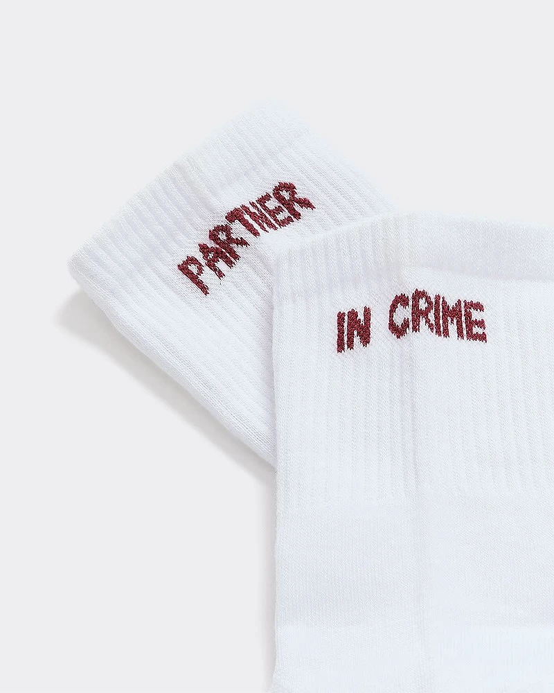 Bas chevilles côtelés