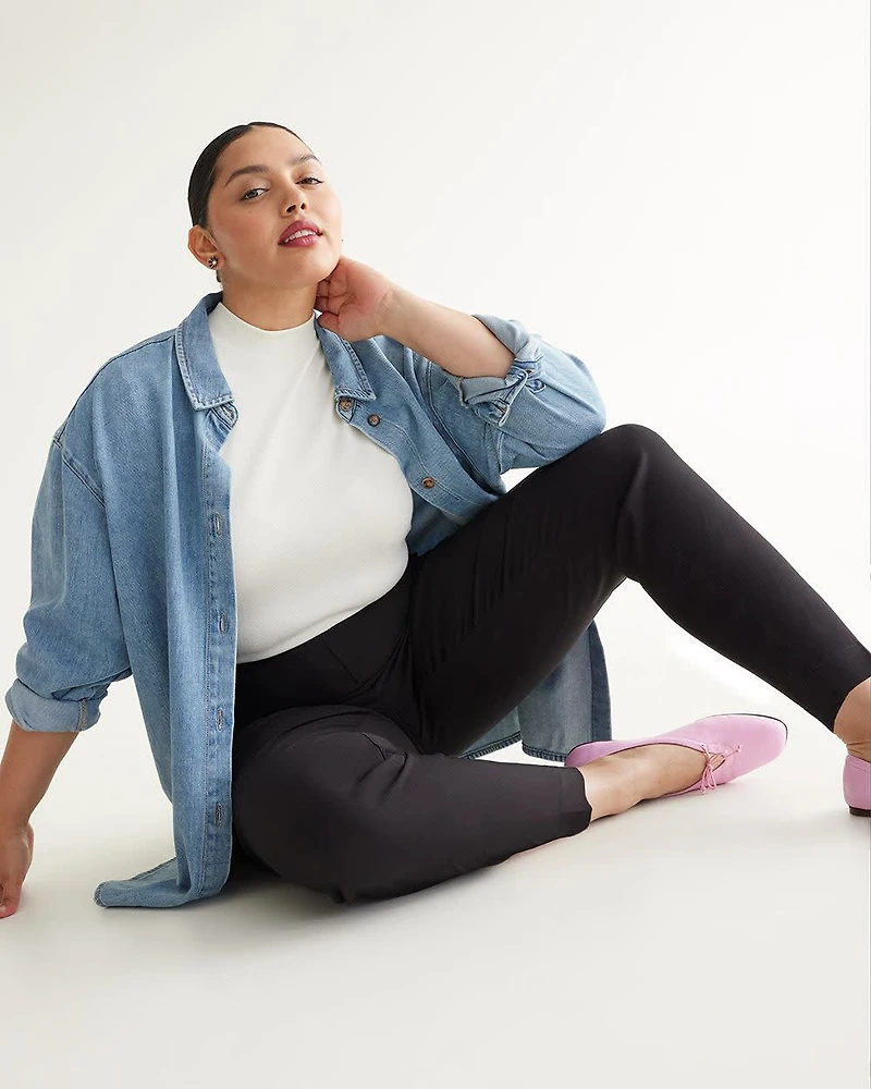 Pantalon cheville à taille haute et jambe étroite - L'Iconique (MD) Long