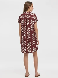 Short-Sleeve Shift Dress