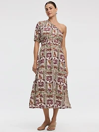 Robe maxi à épaule dénudée