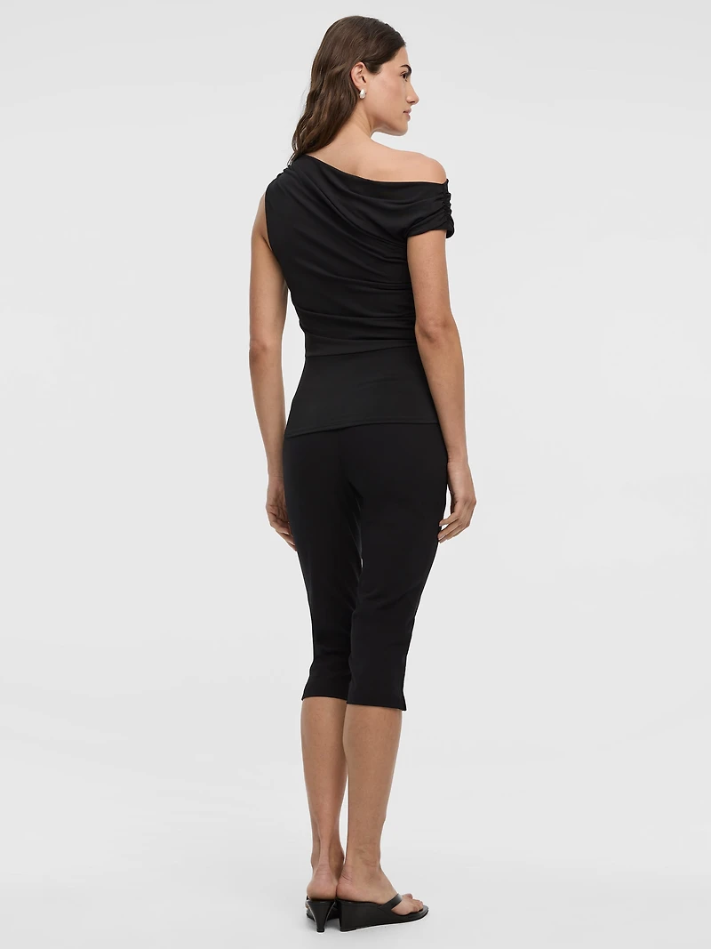 Shirred Off-the-Shoulder Top