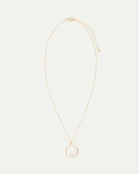 Long Necklace with Mother-of-Pearl Pendant