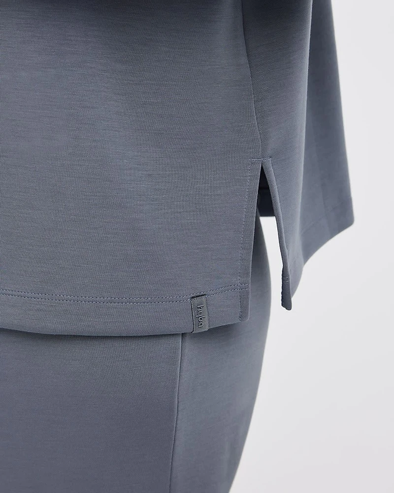 Long-Sleeve Mock-Neck Pullover - HYLUX Hyba