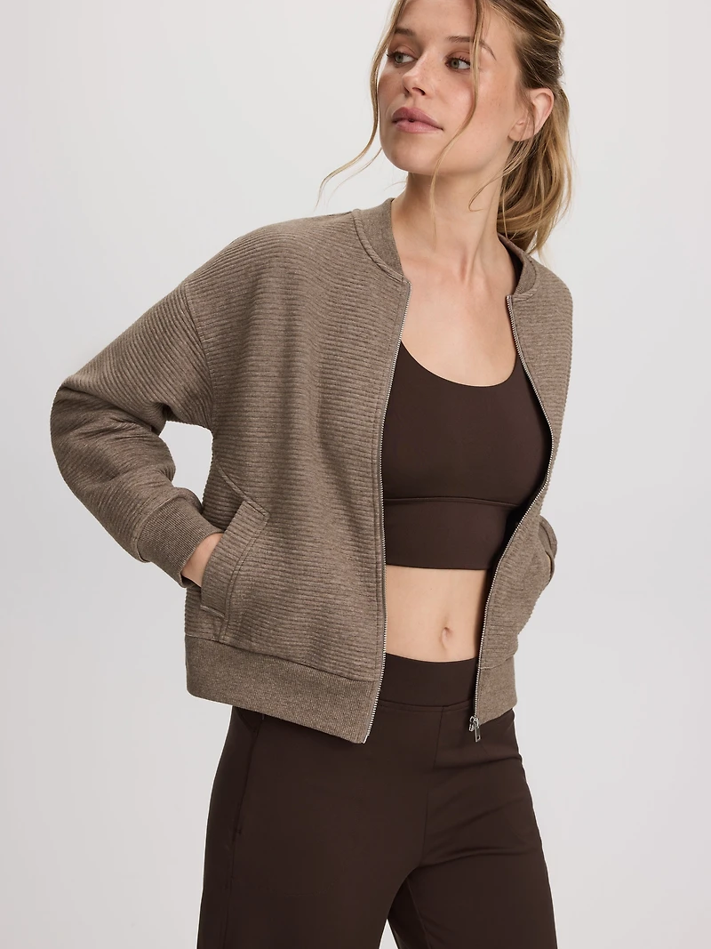 Jacquard Bomber Jacket