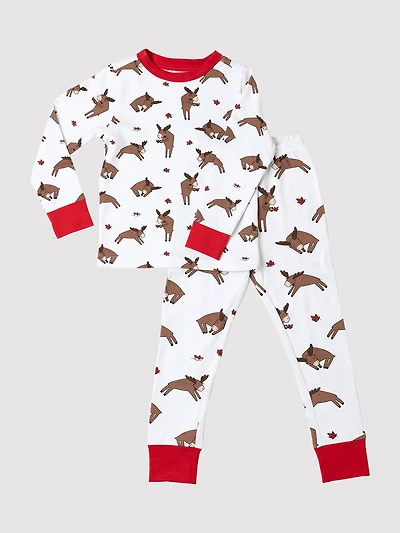 Canada Moose Kids PJ Set