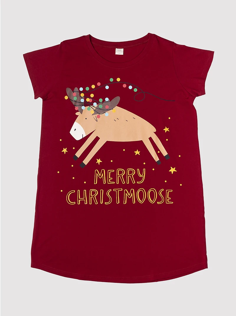 Merry ChristMoose Ladies Nightshirt