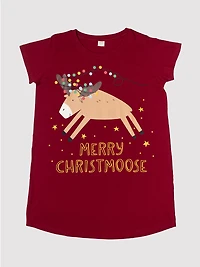 Merry ChristMoose Ladies Nightshirt