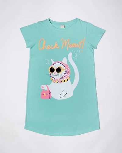 Check Meowt Ladies nightshirt