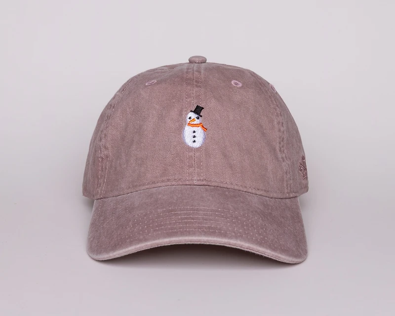 Snowman Hazy Pink Dad Hat