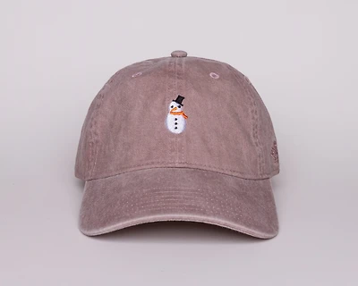 Snowman Hazy Pink Dad Hat