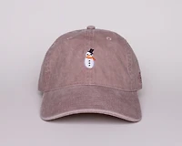 Snowman Hazy Pink Dad Hat