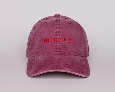 Merry Burgundy Dad Hat