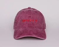Merry Burgundy Dad Hat