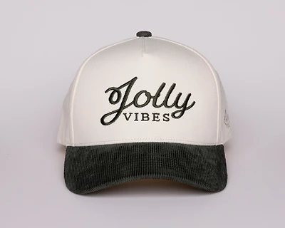 Olive 2-Tone Corduroy Brim Jolly Vibes Hat