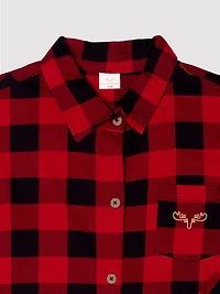 Buffalo Plaid Button Nightshirt