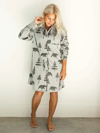 Nature Calling Button Nightshirt