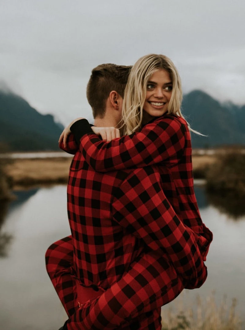 Buffalo Plaid Adult Onesie