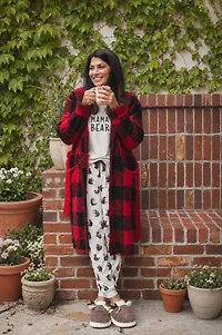Plush Plaid Robe