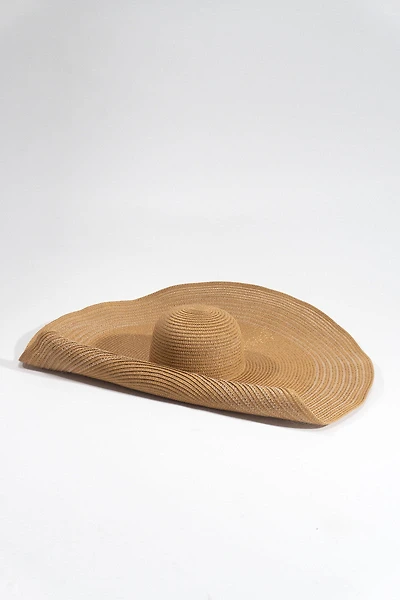 Wide-Brim Straw Sun Hat