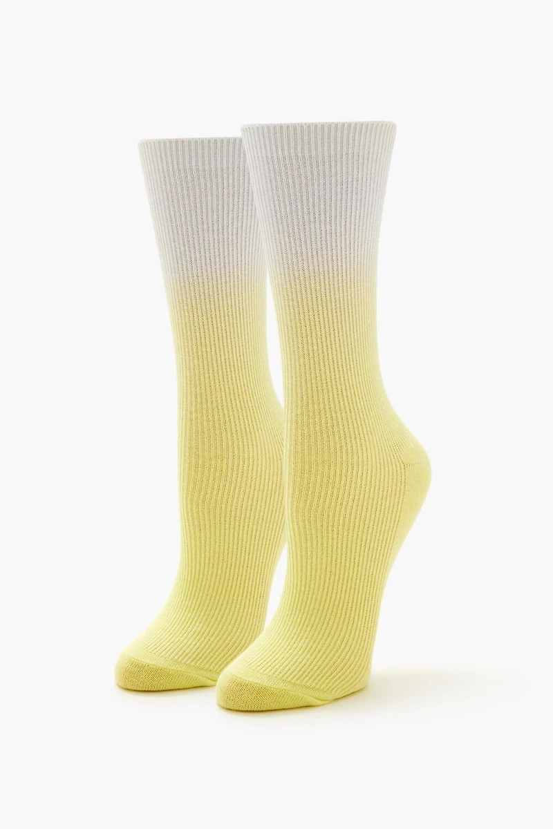 Gradient Wash Crew Socks