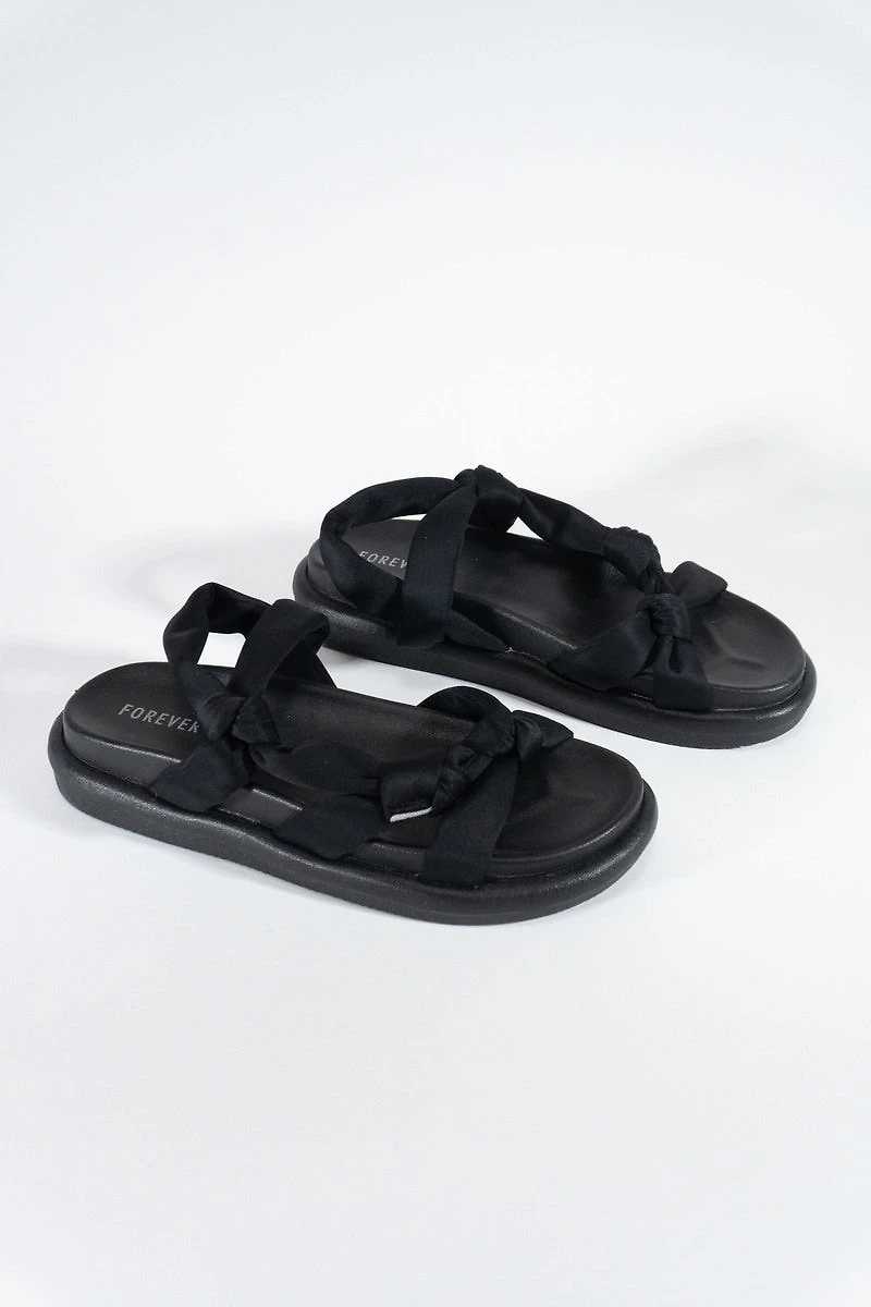 Knotted Platform Sandals