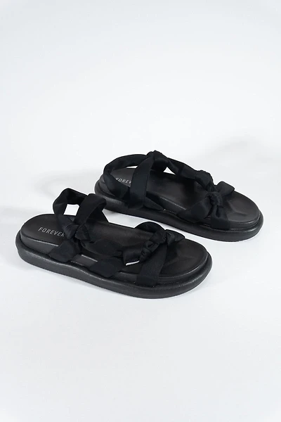 Knotted Platform Sandals