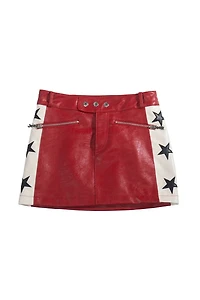 Jeep Faux Leather Mini Skirt