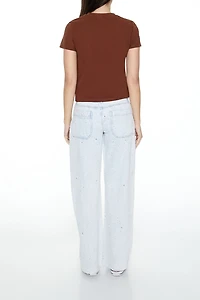 Low-Rise Baggy Wide-Leg Jeans