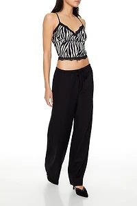 Drawstring Wide-Leg Pants
