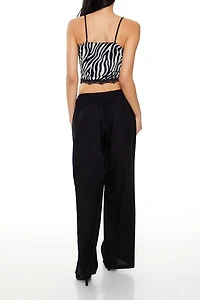 Drawstring Wide-Leg Pants