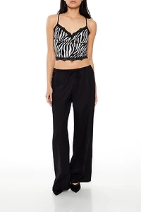 Drawstring Wide-Leg Pants